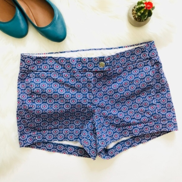 J. Crew Pants - RARE PRINT! NWT J. Crew City Stretch Chino Short